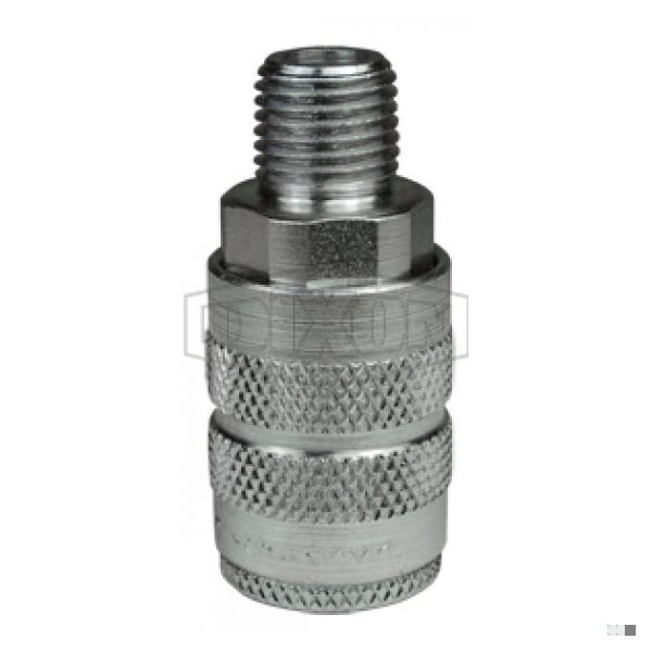 F Series Industrial Male Quick Disconnect Pneumatic Manual Coupler, 3/8-19 Nominal, 500 psi Pressure